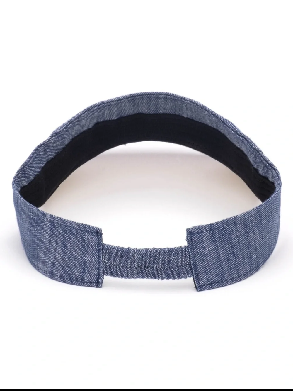 Blue Denim and White Visor